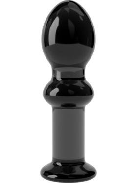 LoveToy Glass Romance Butt Plug, svart